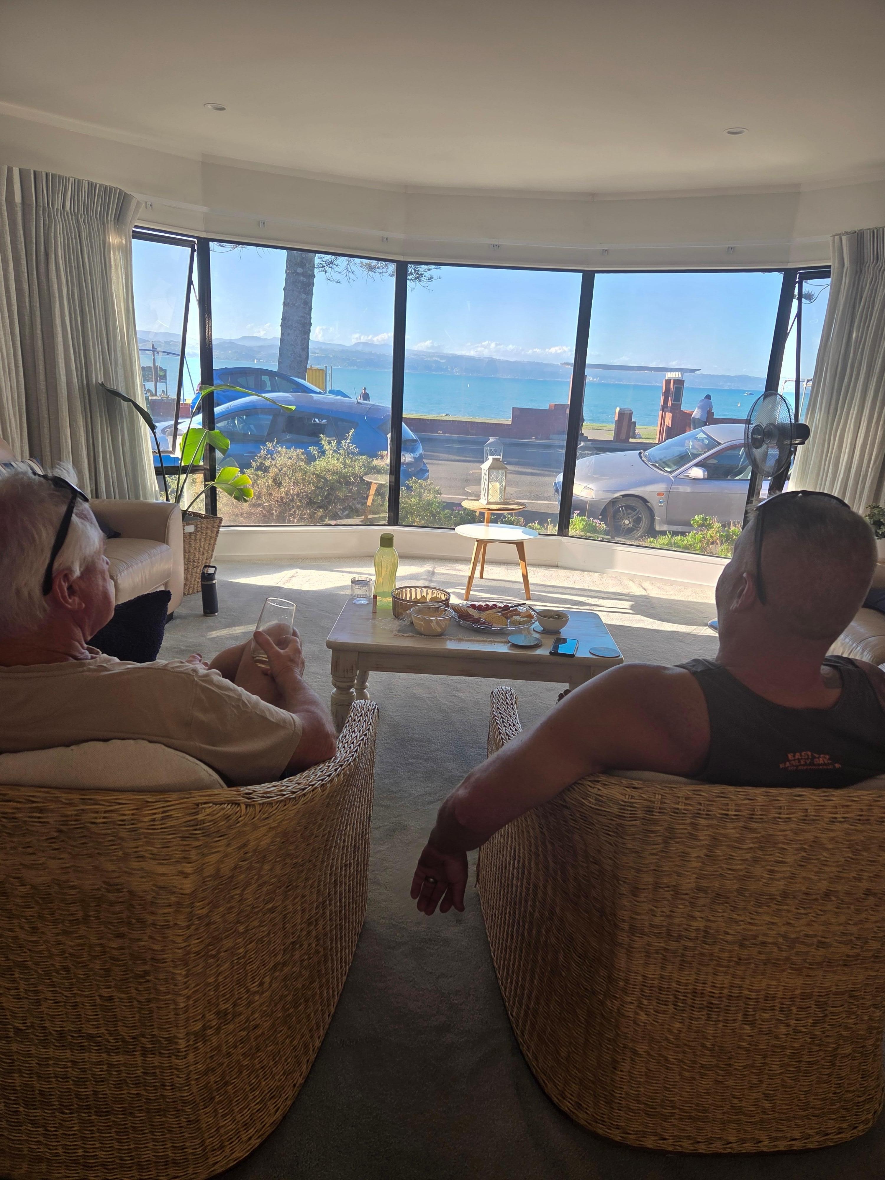 Boys taking in the view 