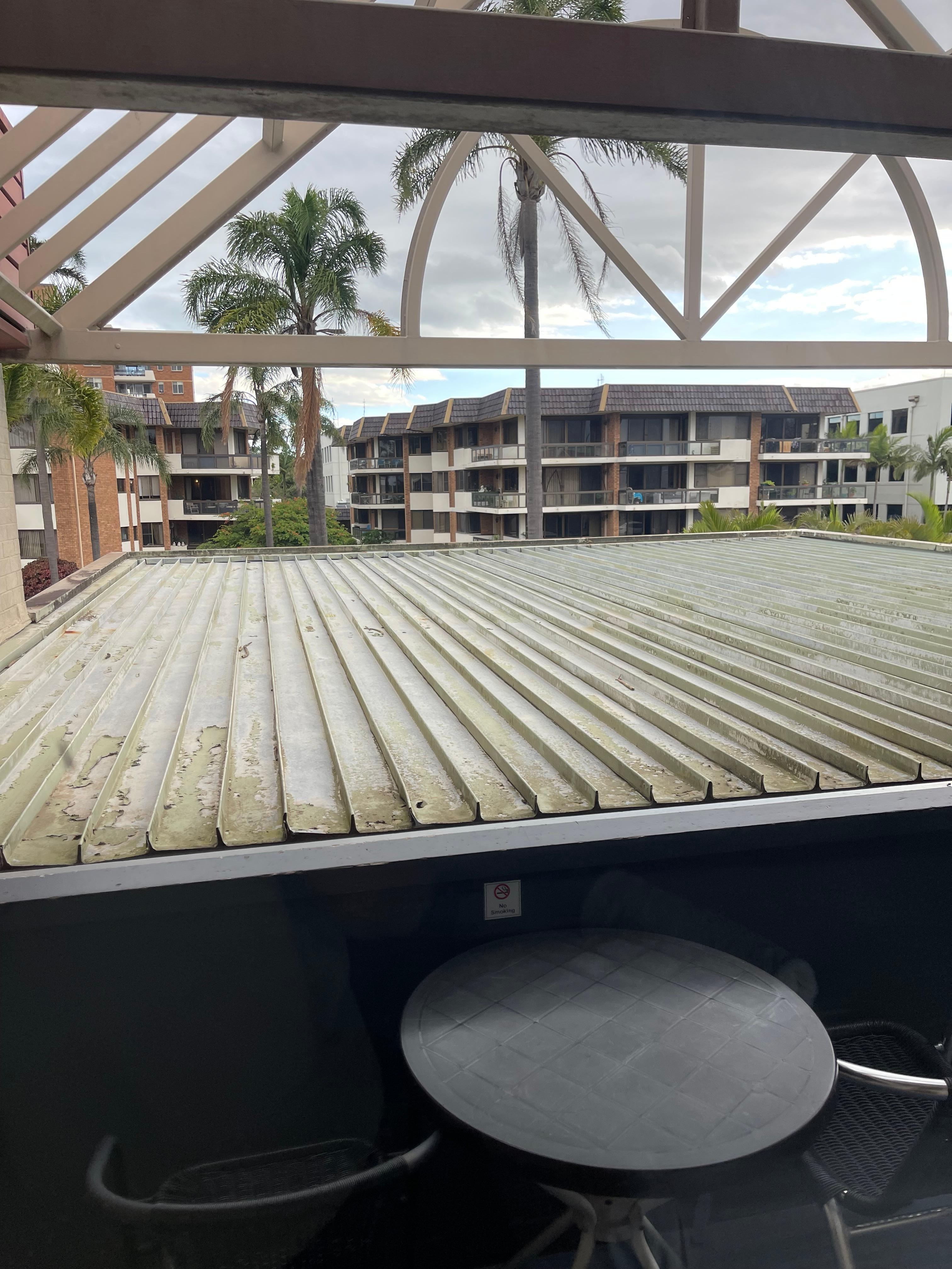 This is the view from the room.