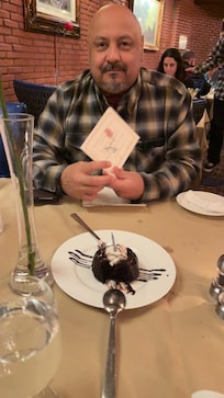 Had delicious dinner at Hugo’s Cellar. We shared the tomahawk.