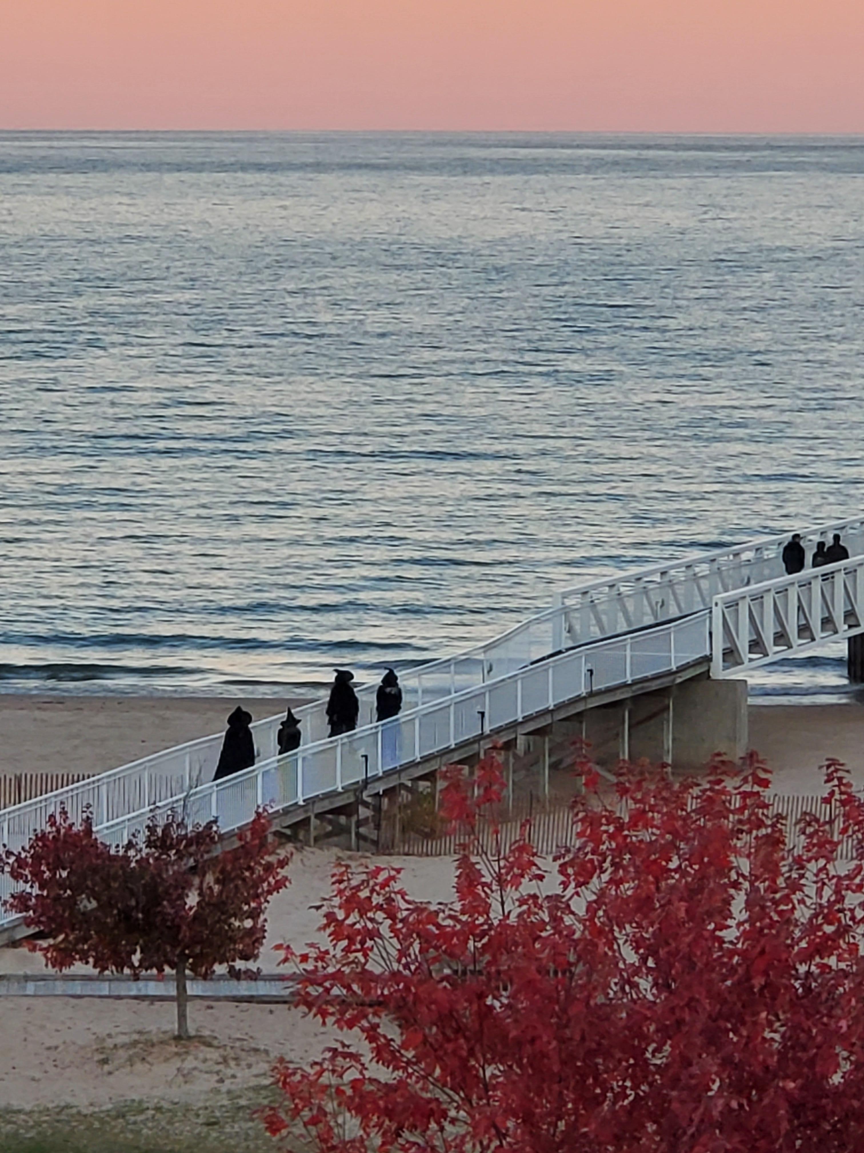 Witches on the pier.