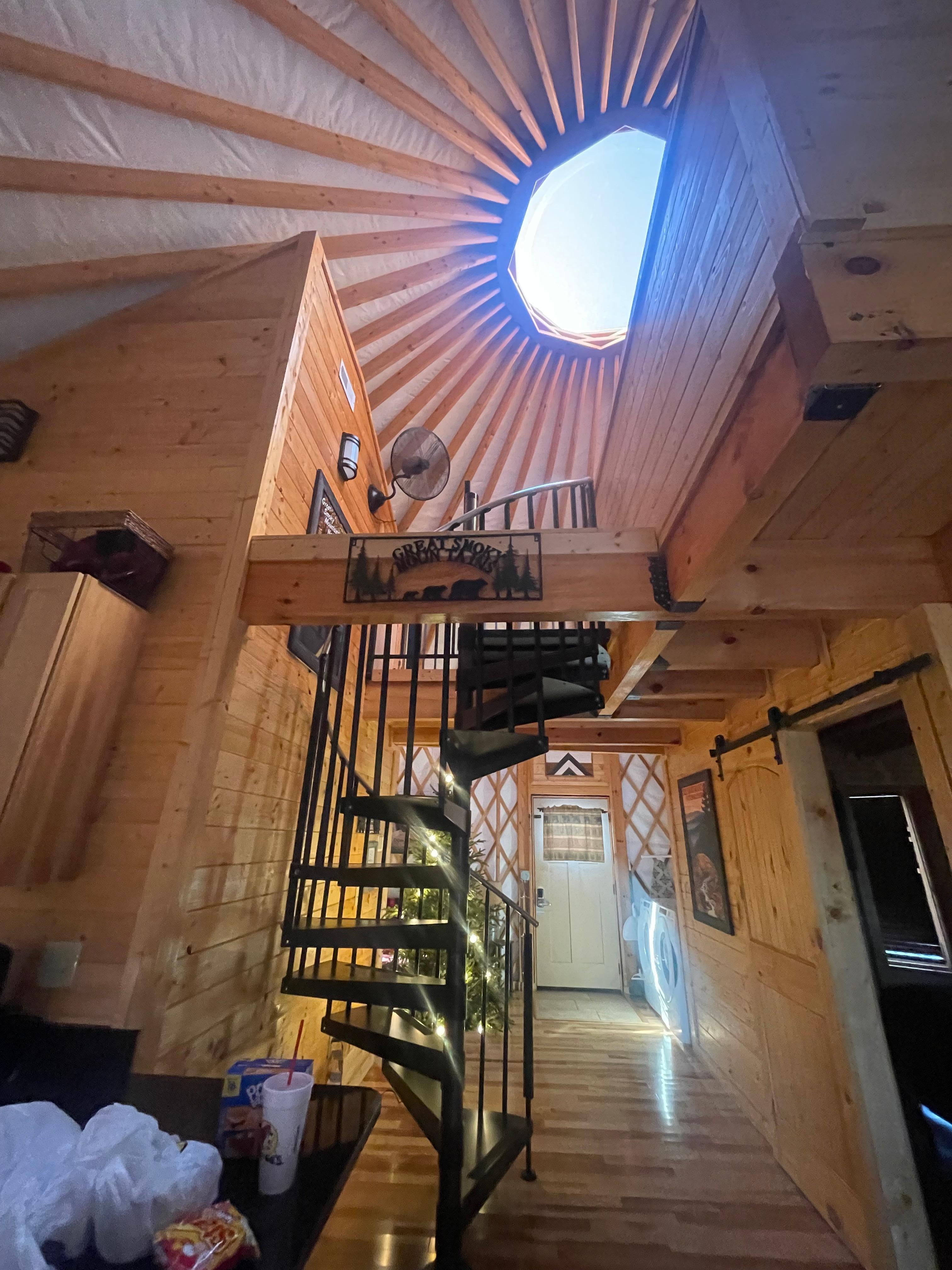 Great upstairs area to view the stars 