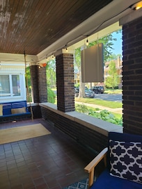 The other end of the front porch. It is truly a relaxing place to read a book or just sit and relax.