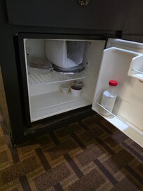 Leftover food in fridge.