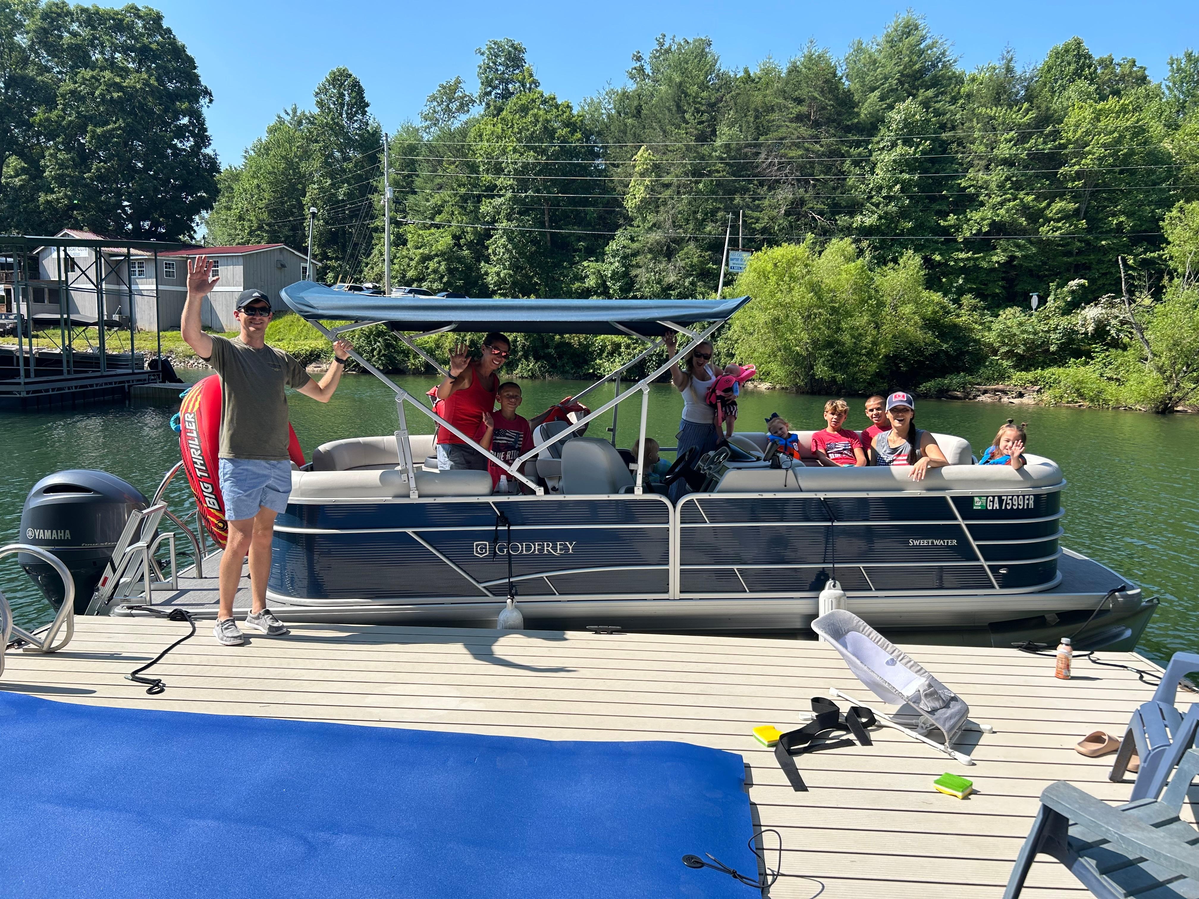 So much fun on the lake. And so nice to have the marina so close by.