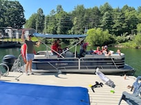 So much fun on the lake. And so nice to have the marina so close by.