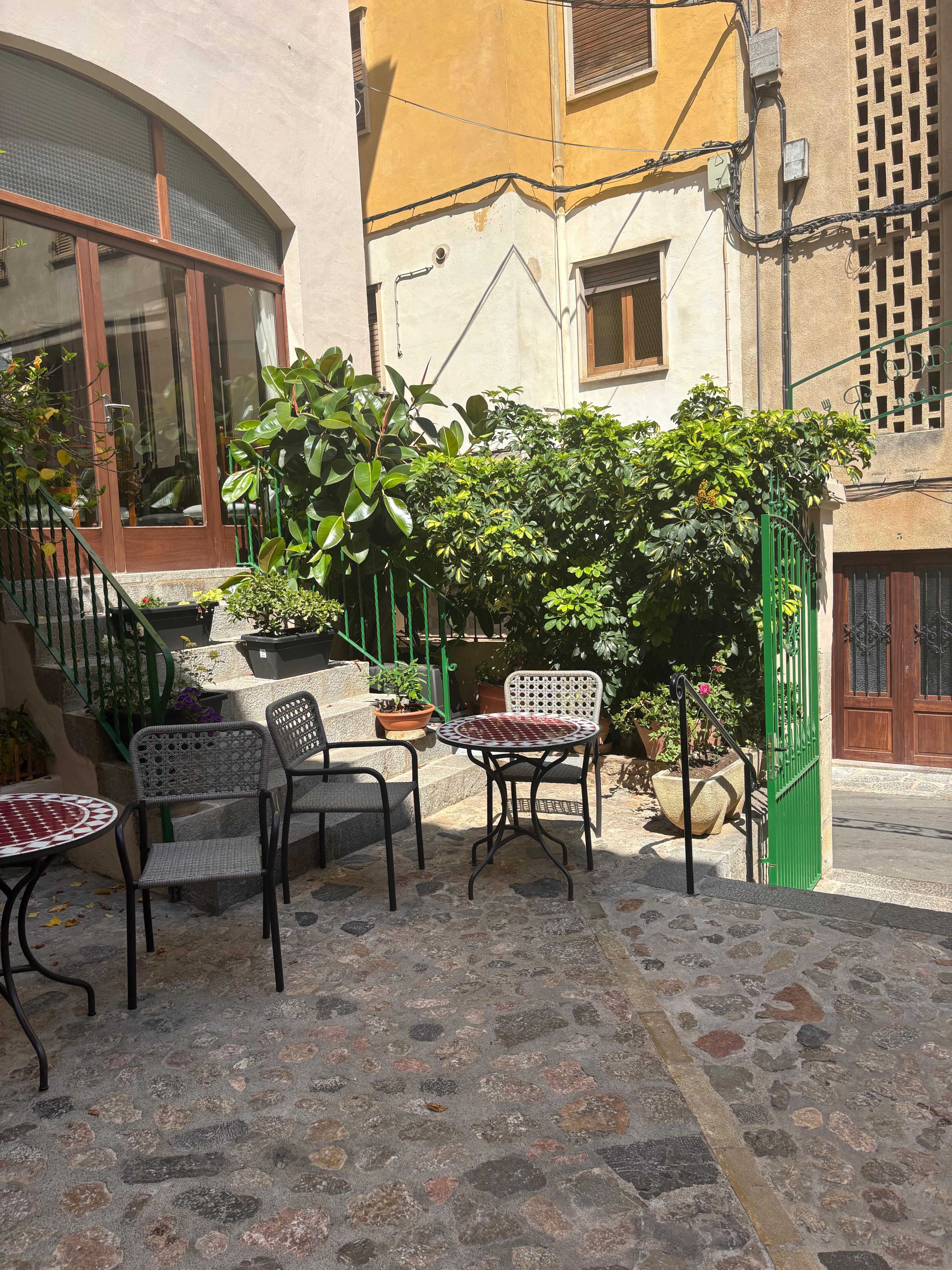 Courtyard for dinner