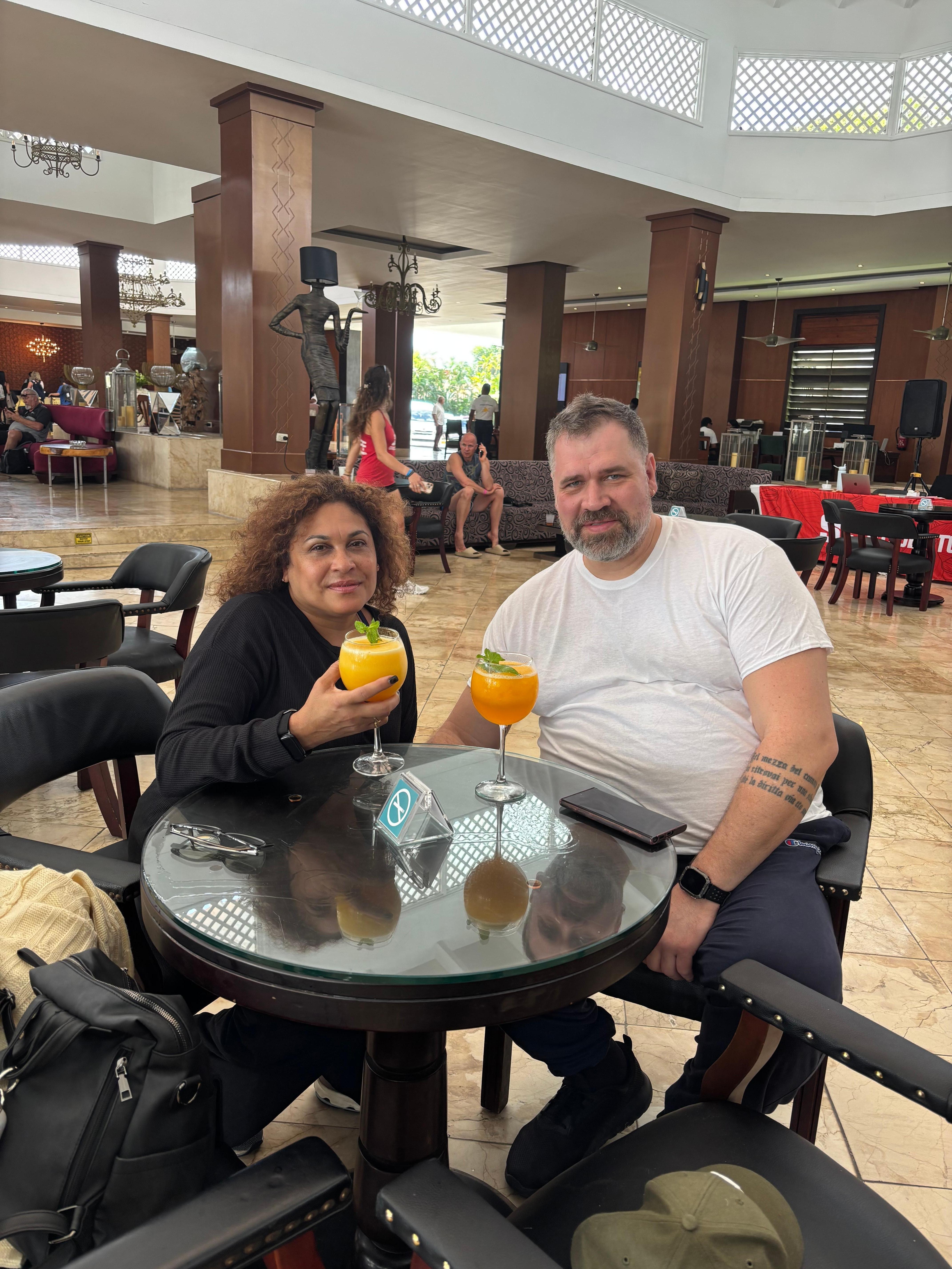 This is when you come in first check in