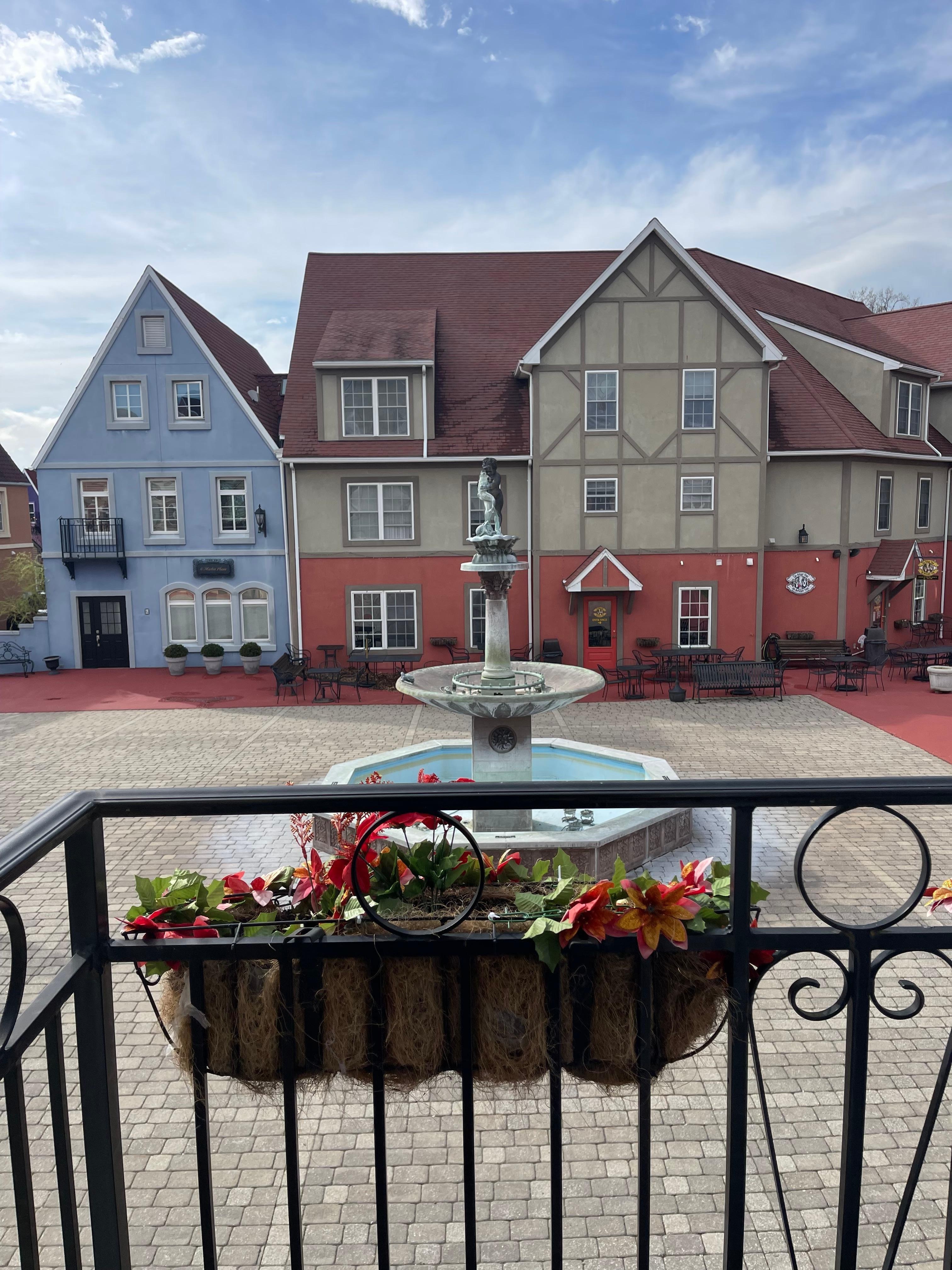 View from the balcony.