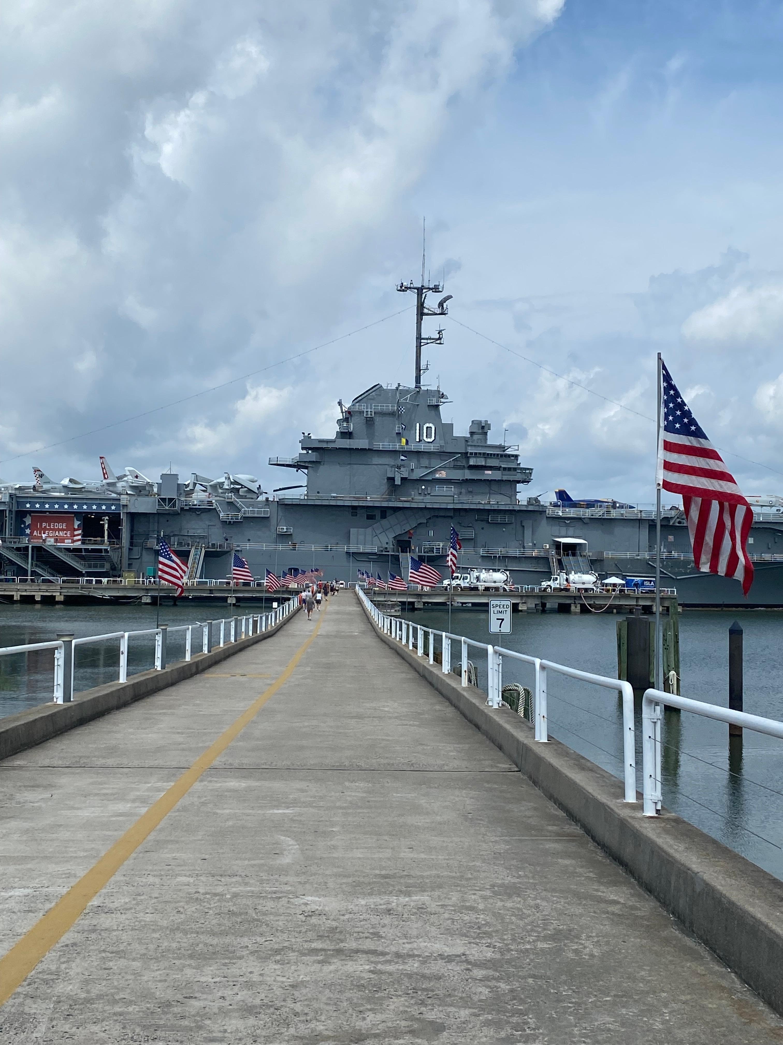 Aircraft carrier at Patriots Point