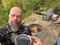 Camp fire coffee