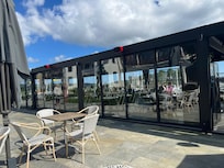 Paviljongen där vi bokat middag