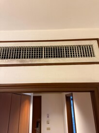 Dirty AC unit in room