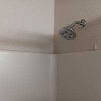 Peeling wallpaper.