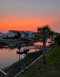 Watching the sun set on the covered porch was incredible!