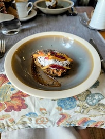 Baked pear with apple