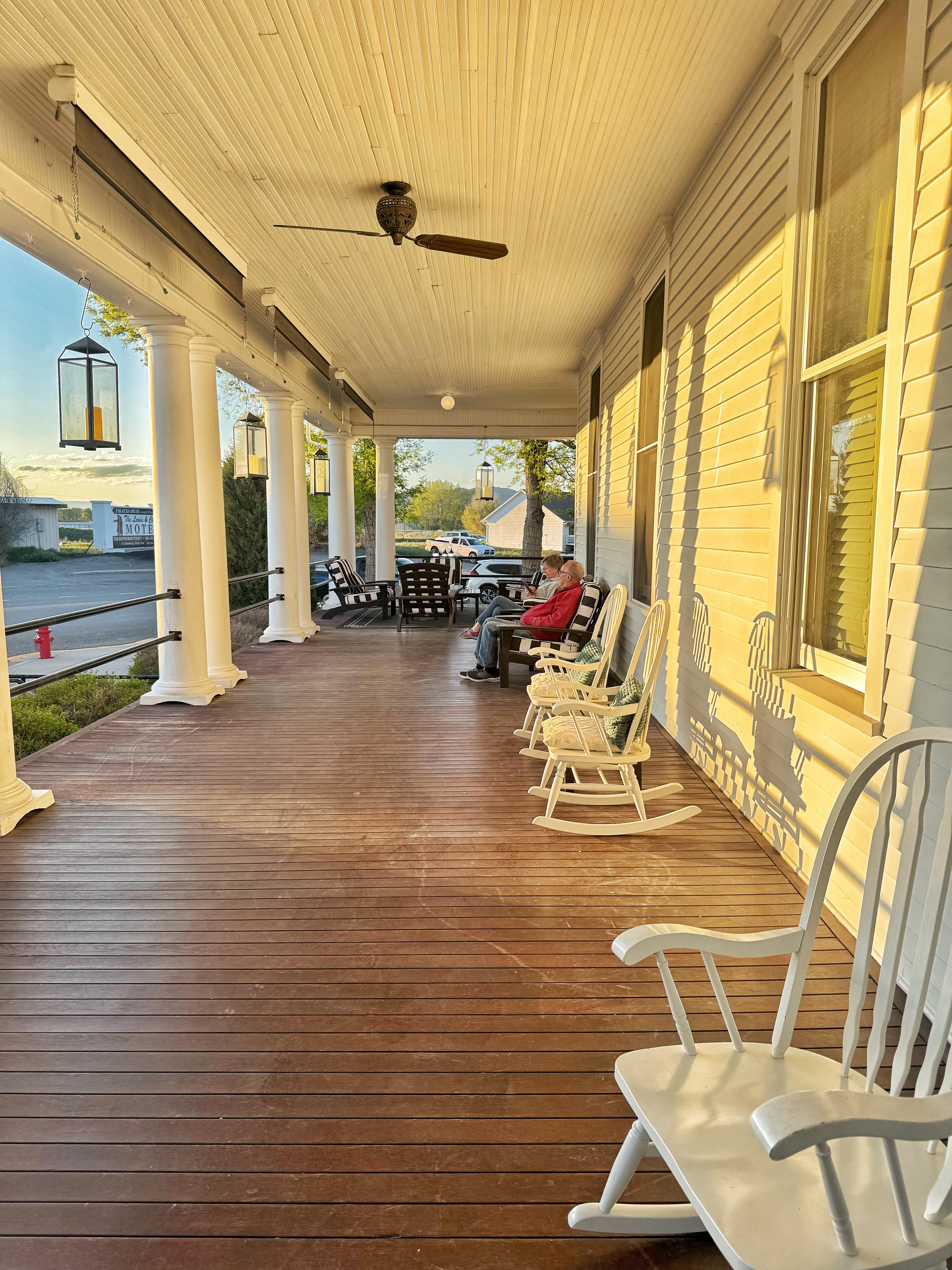 My cousin learned to walk on this porch in 1953 when my grandfather was working on the Anaconda smelter. Be sure to get a s’mores kit to use on the fire pit!