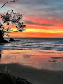 Sunset from the main floor balcony