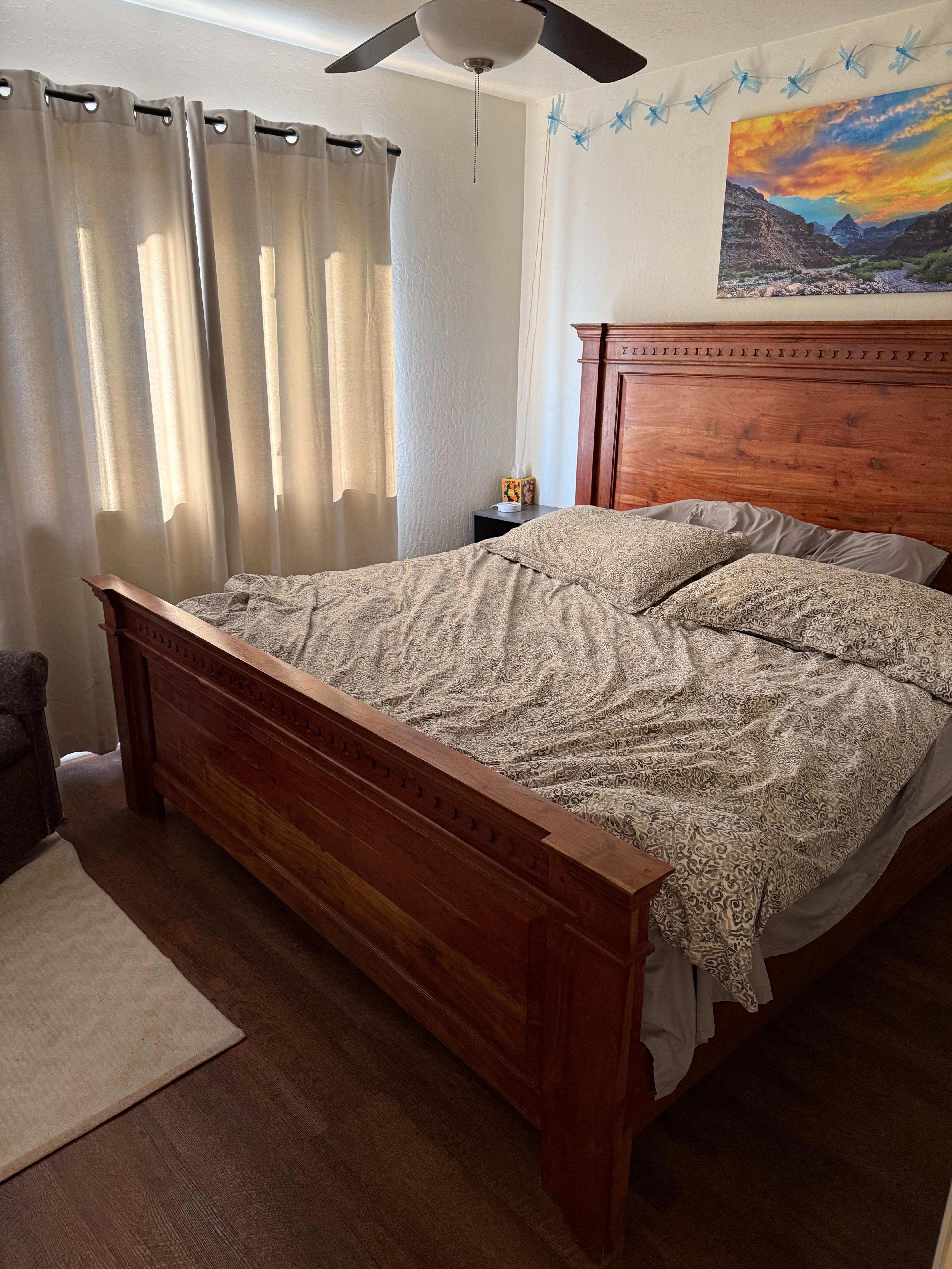 Comfortable king bed 