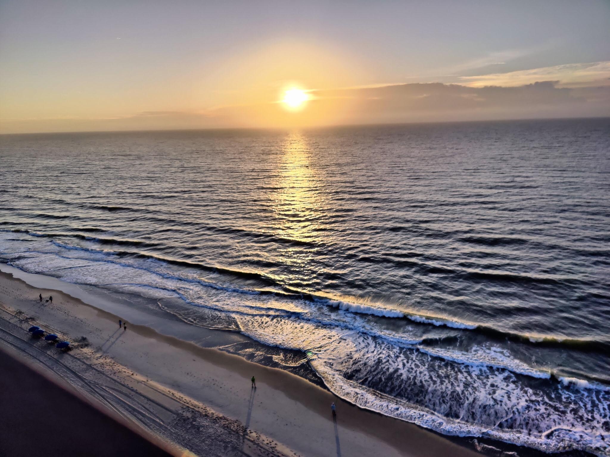 Sunrise from the balcony.