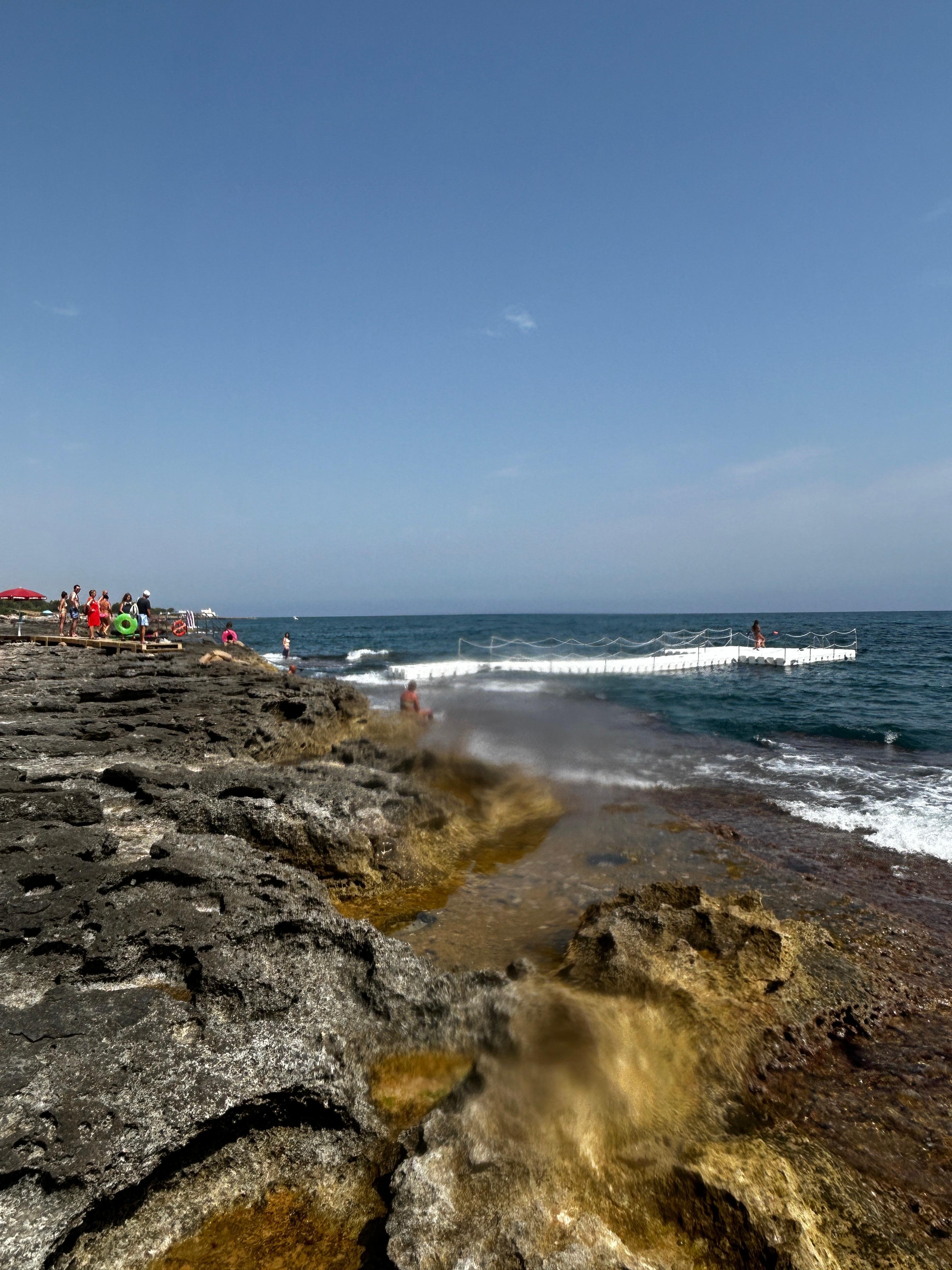 ホテルの敷地内に磯辺があり、シュノーケリングや磯の生き物探しを楽しむことができます。