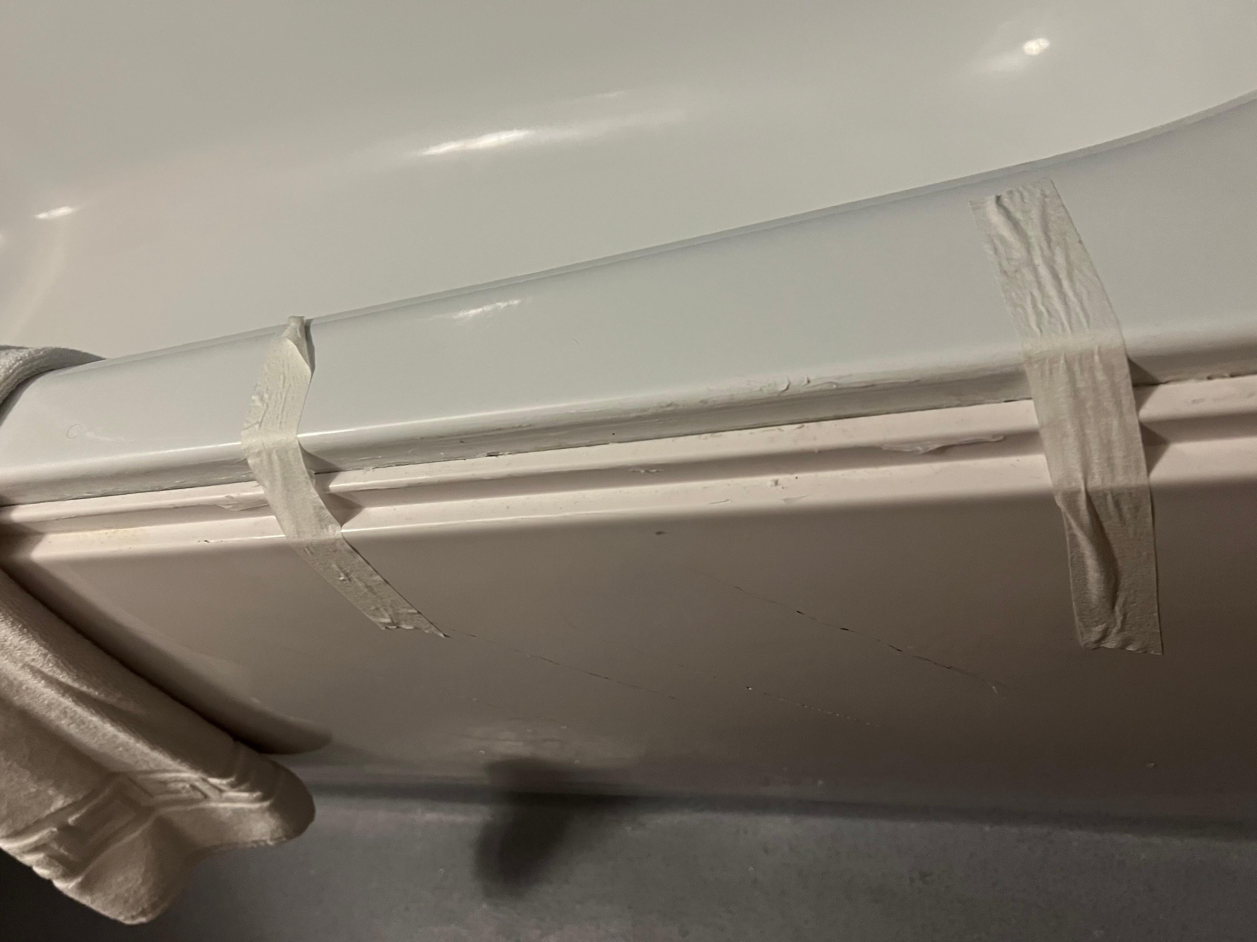 Taped Bath Tub Panel