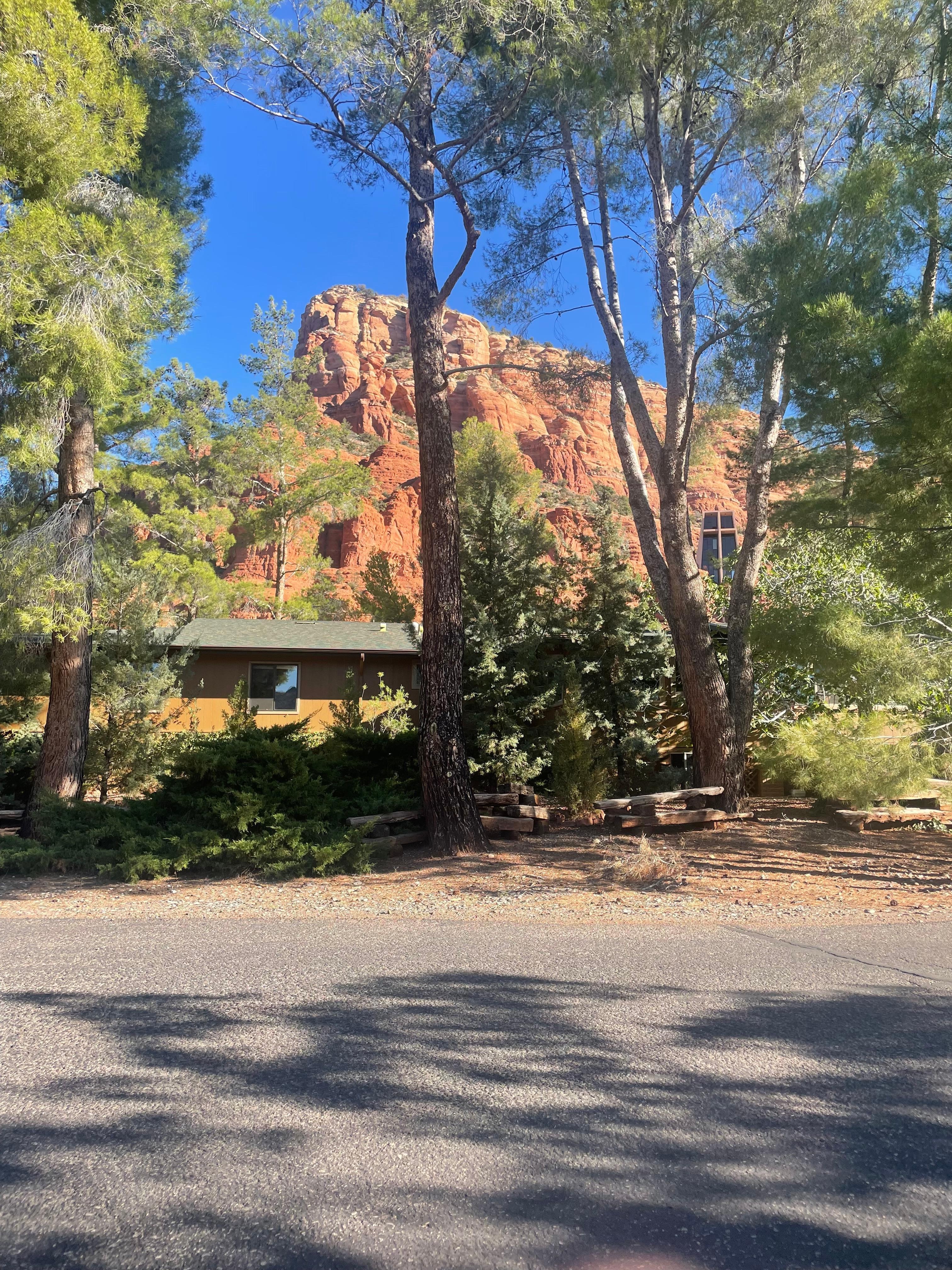 Our walk to the Chapel. 