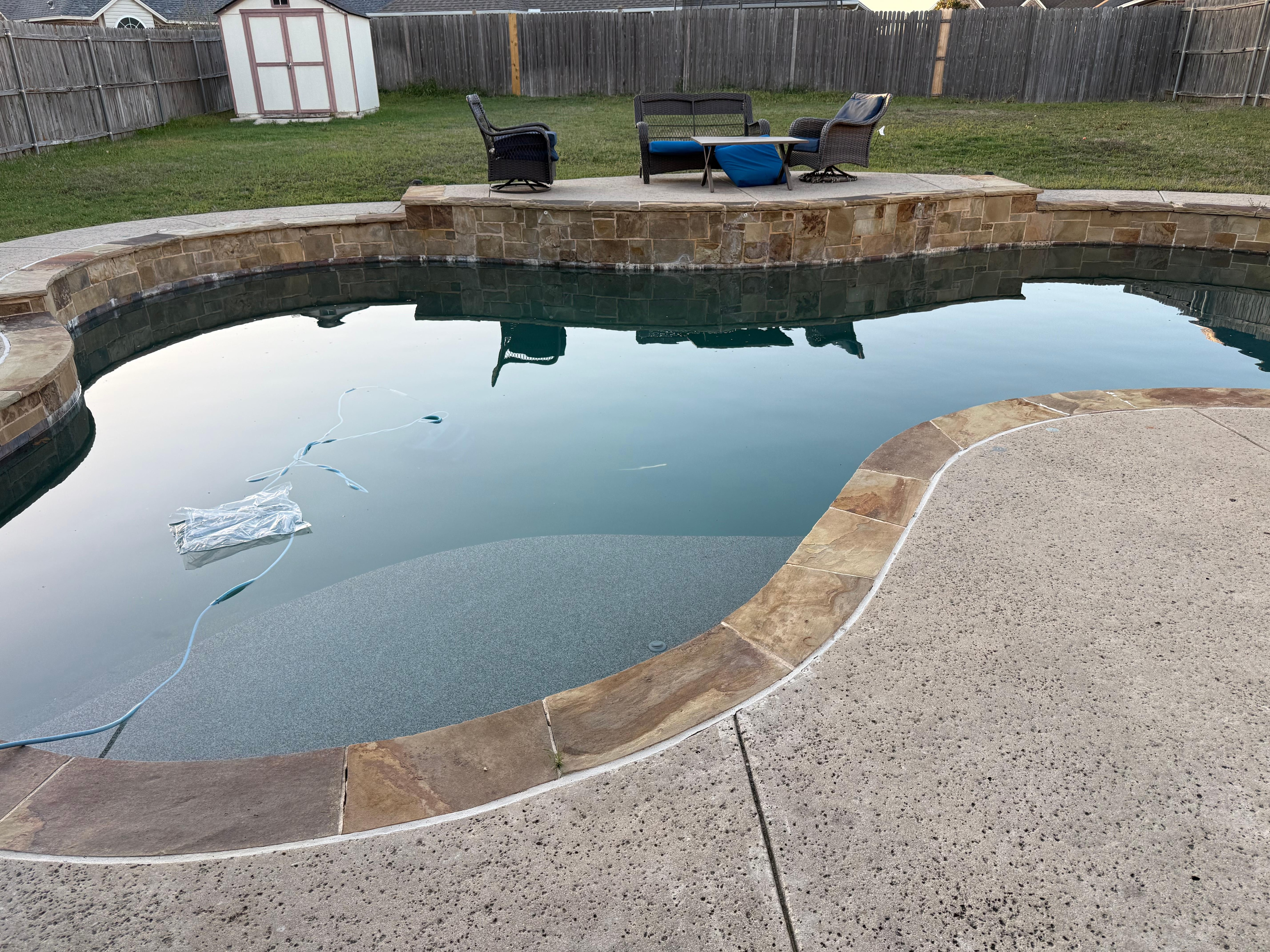Pool Condition-Unclear and Discolored