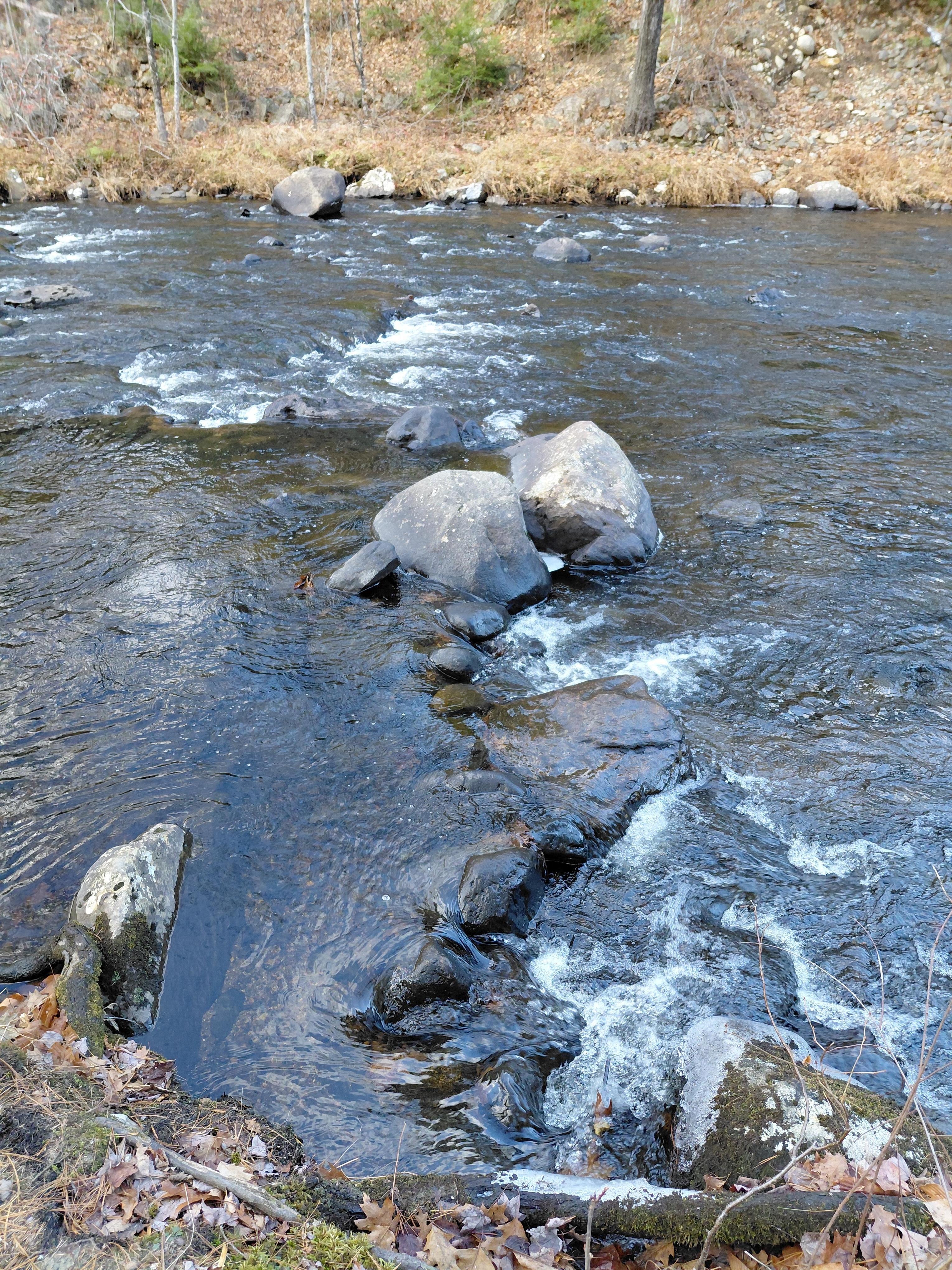 Off of a road just up the street.