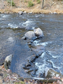 Off of a road just up the street.