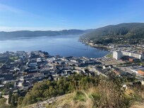 Vy från sjätte våningen från rummet.👍