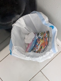 Trash in the kitchen