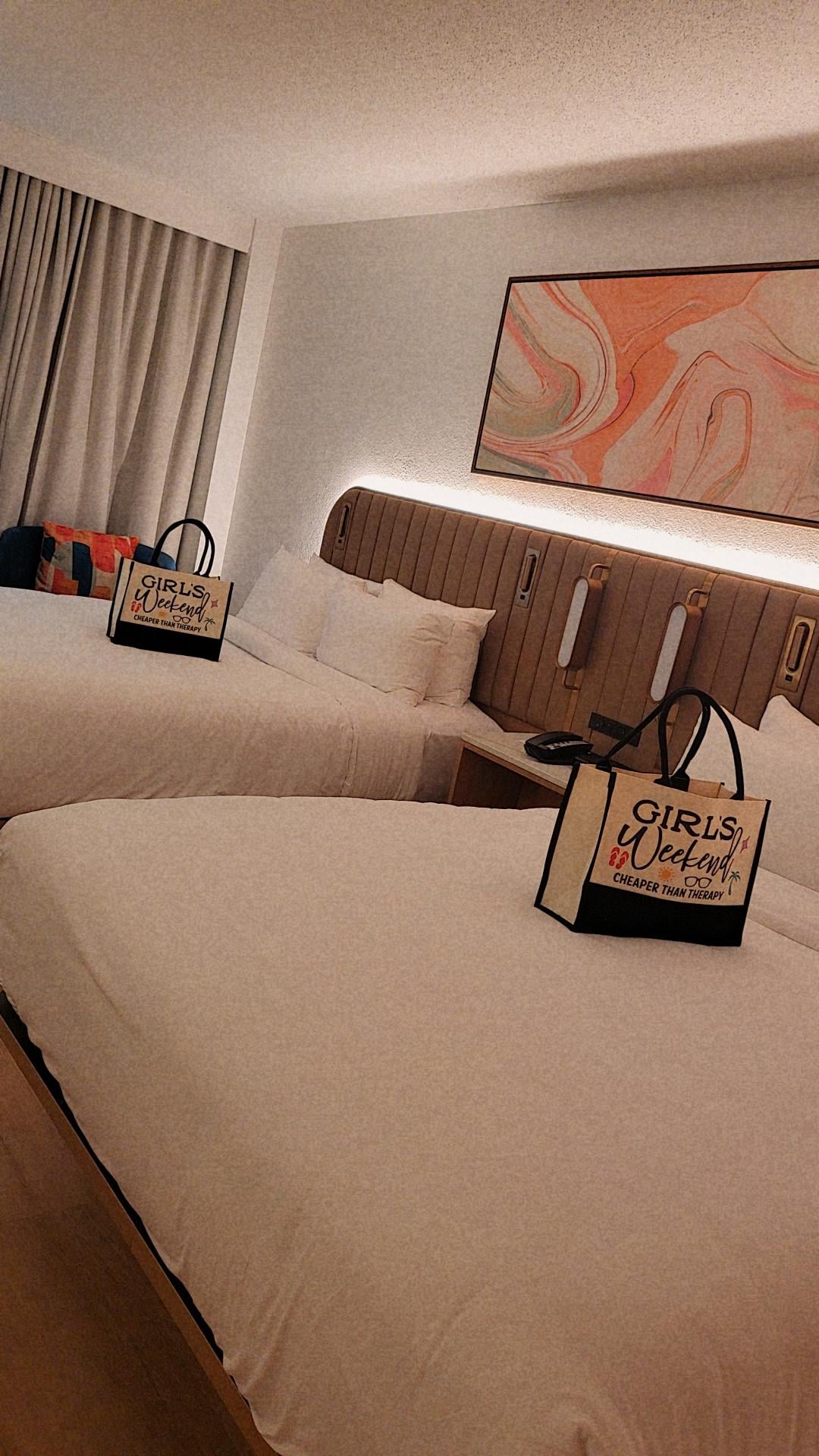 View of room. Bags were not included, I brought those.