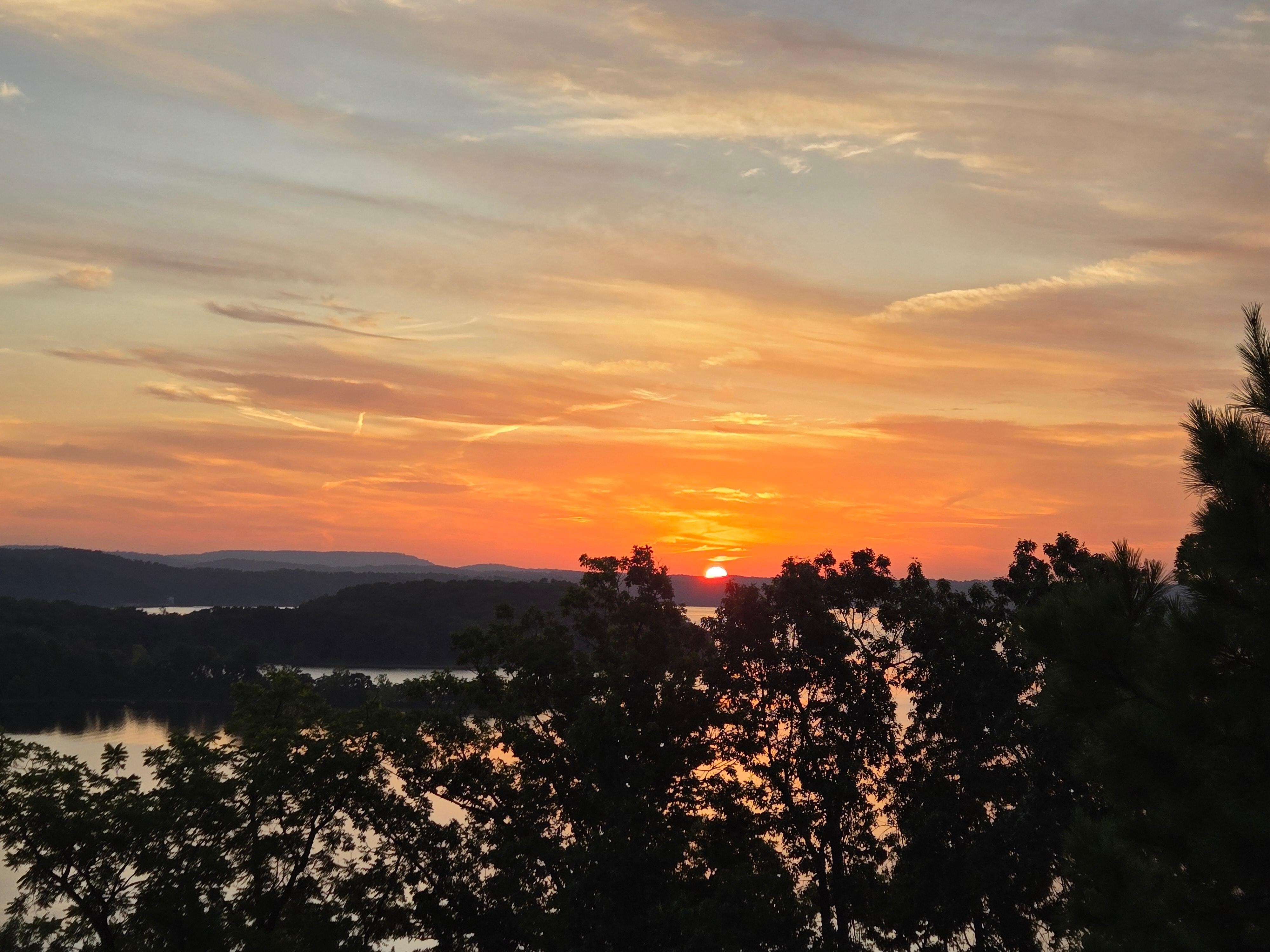Beautiful sunrise off the porch!