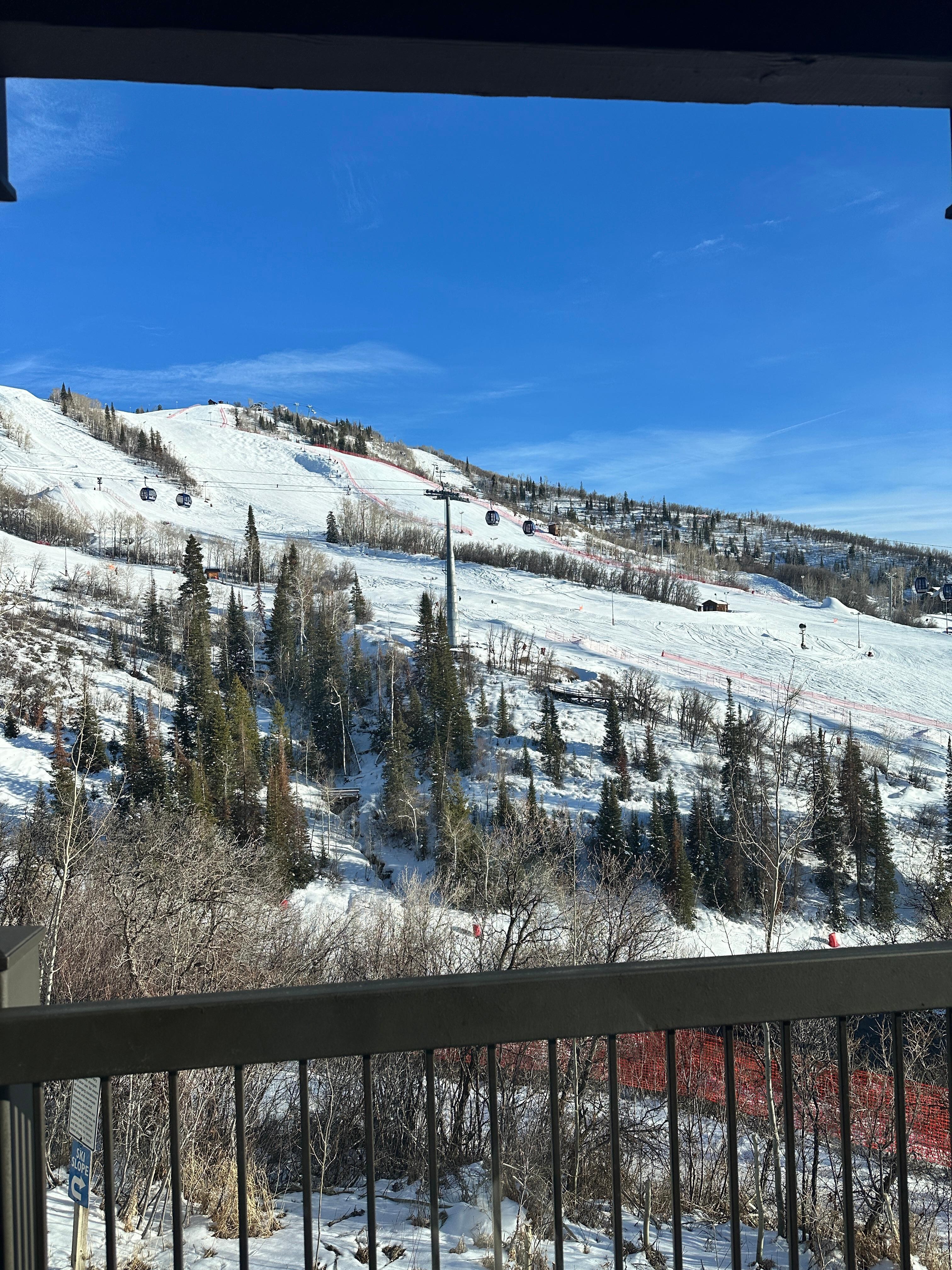 The Mountain View from the balcony 