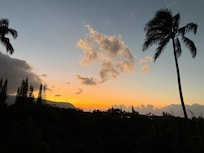 Sunset view from our lanai