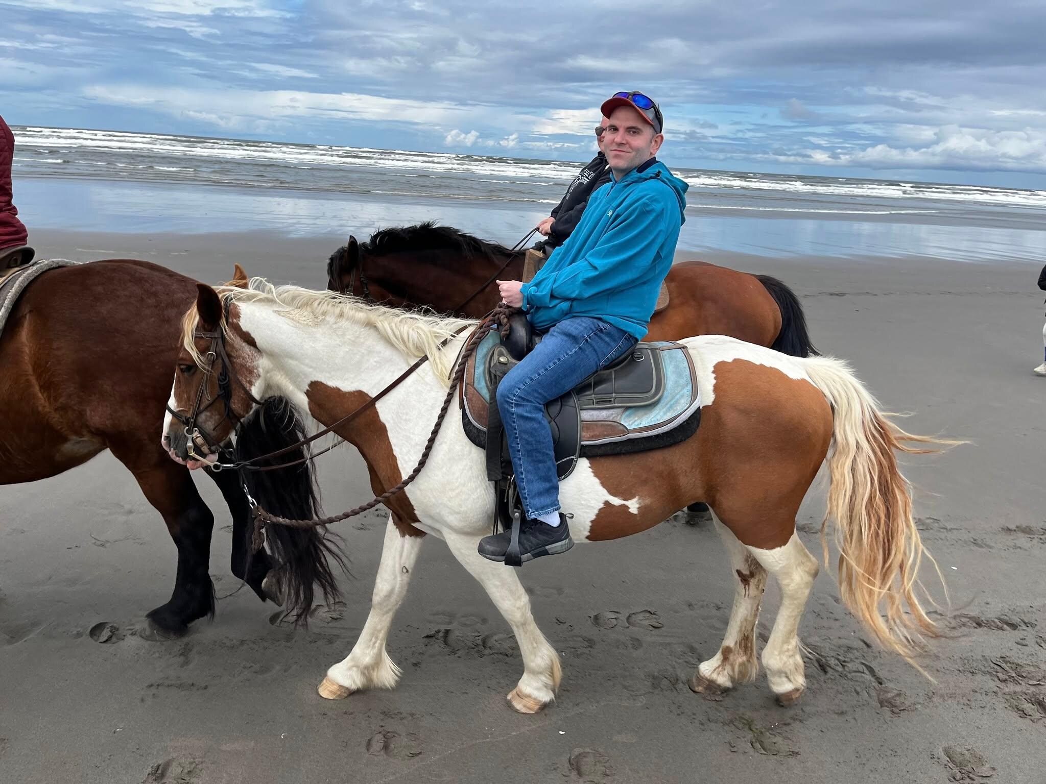 Horse riding at the beach . This is about one minute walk from the hotel. The Horse riding 