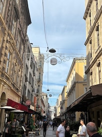 Great restaurant streets just 5-10 min walk from hotel