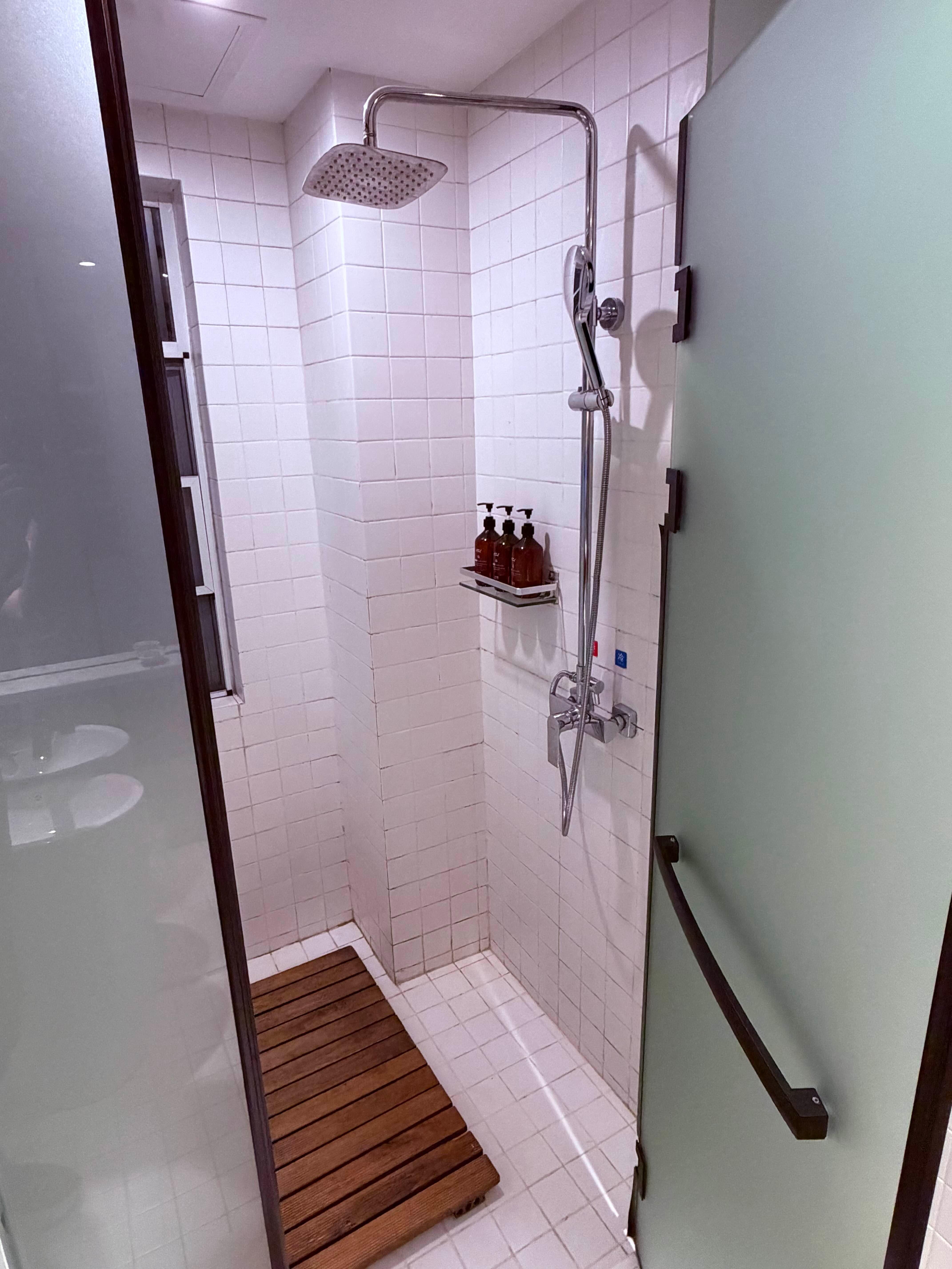 shower was very refreshing after a day of hiking.