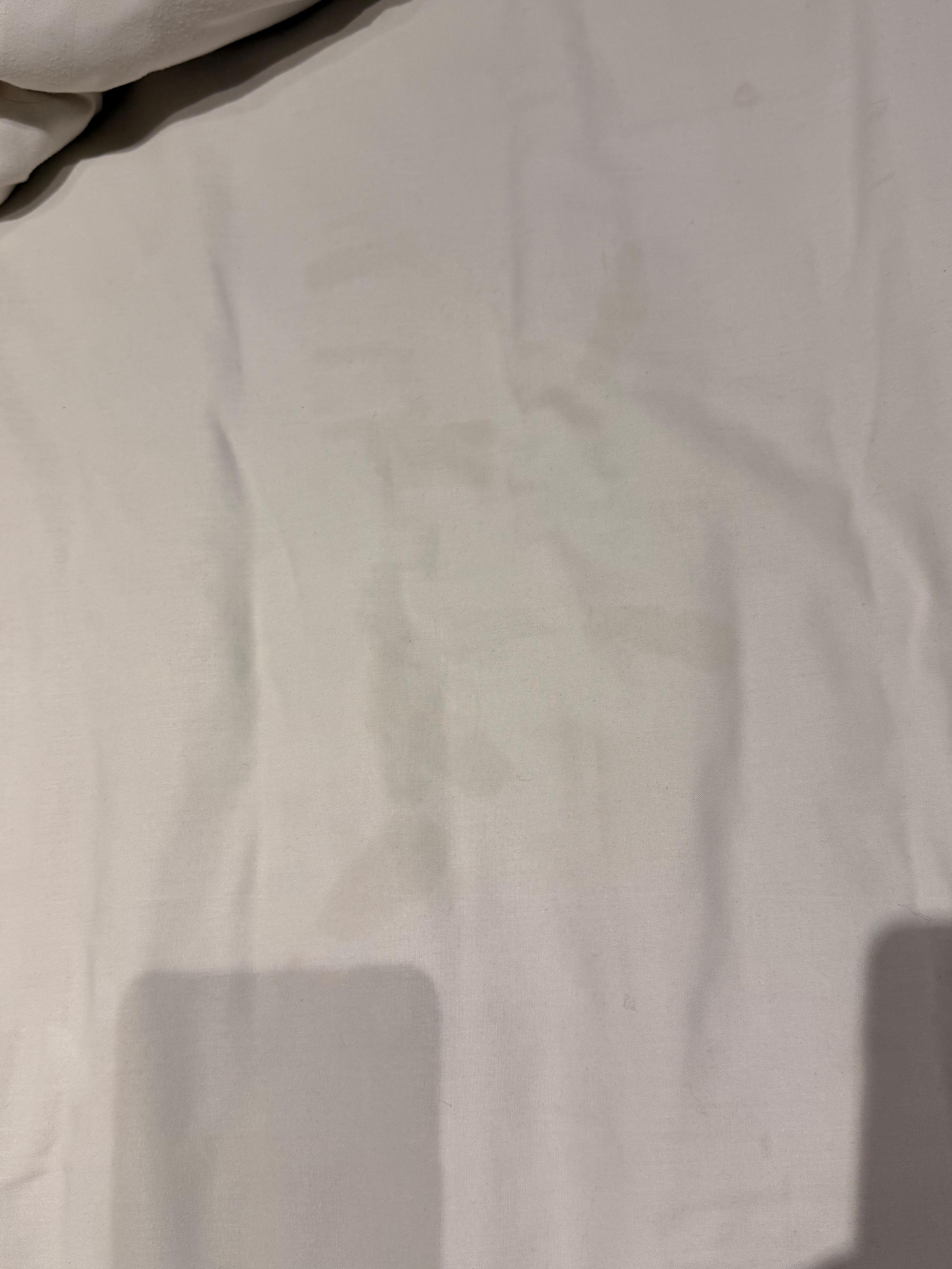 After pulling sheets back this is a “clean bed”