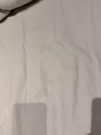 After pulling sheets back this is a “clean bed”