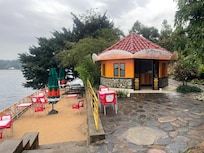 Lakeside terrace and new coffee shop