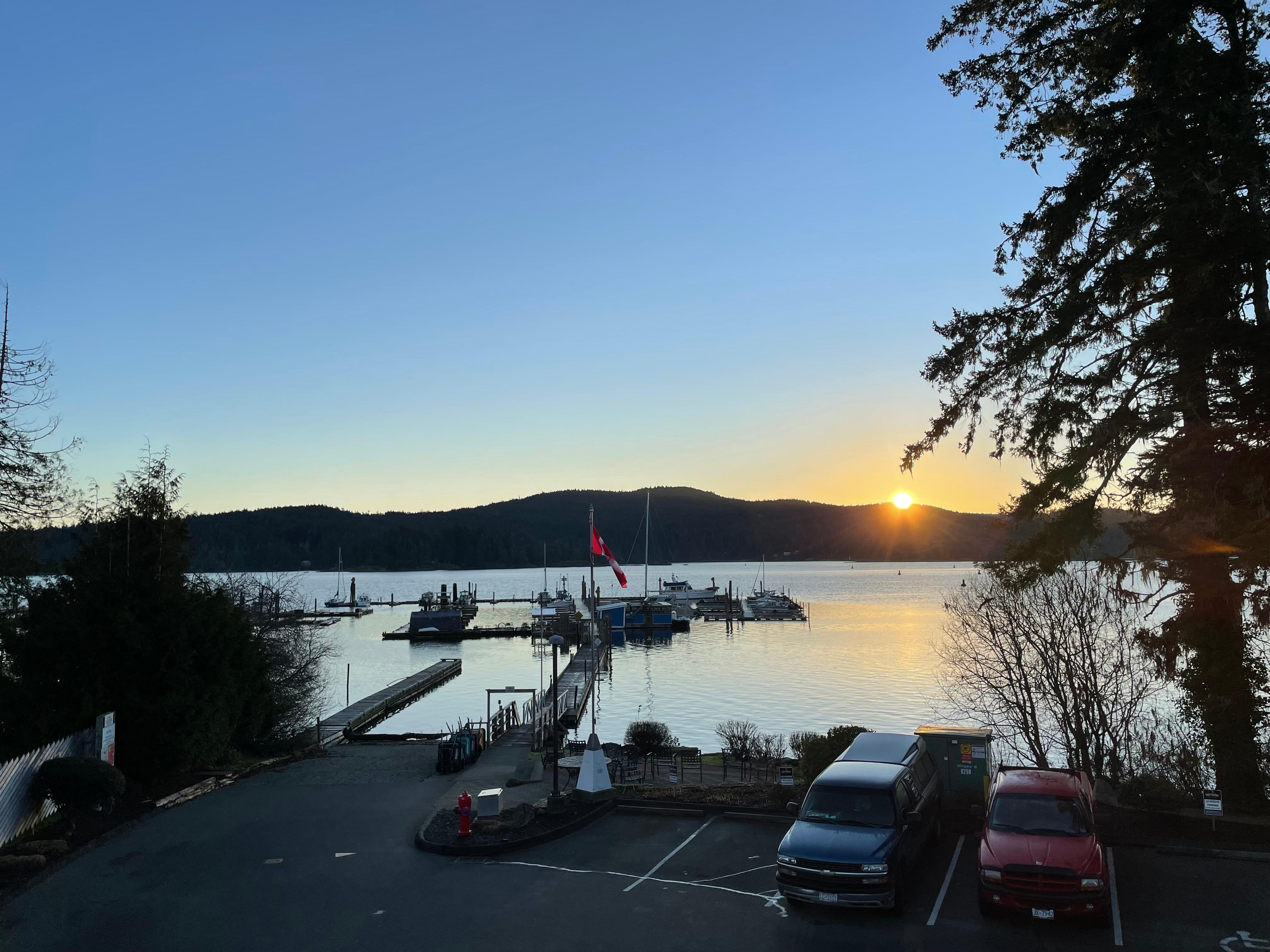 Sunrise from the deck 