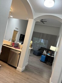 Kitchen dinning room living room area