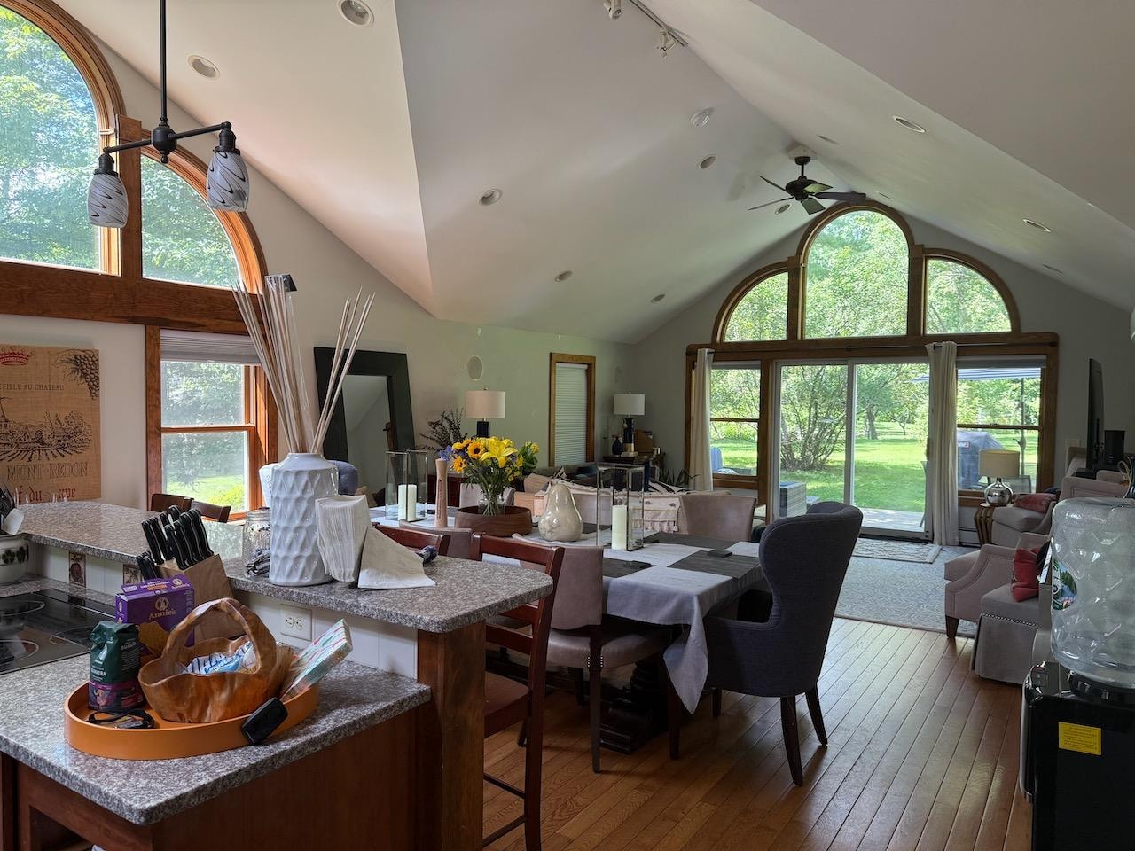 Main room (kitchen, dining, living)