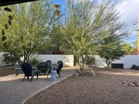 Back yard for relaxing.