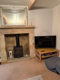 I loved the fireplace!