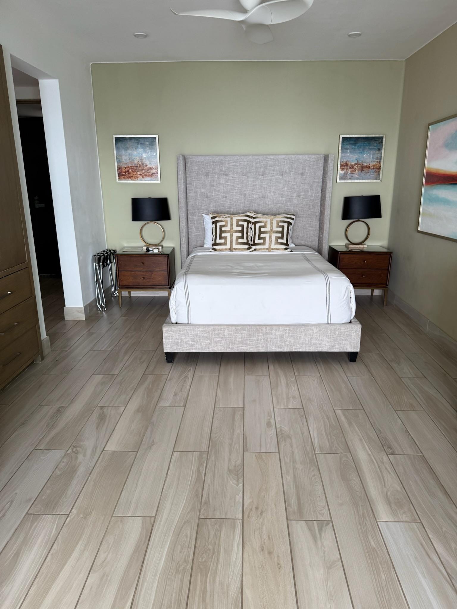 One of the bedrooms.  