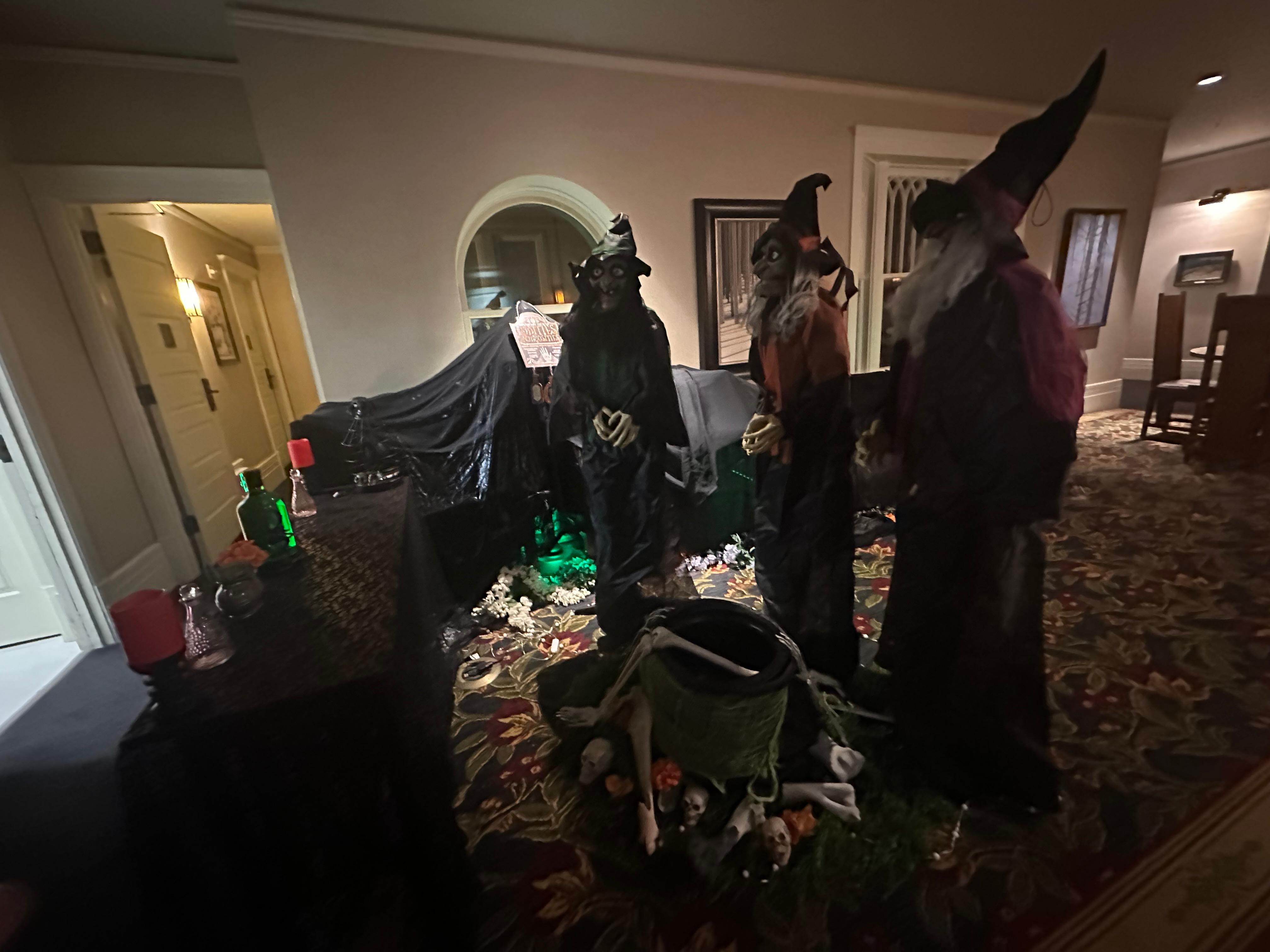 This is also a club and they had great Halloween decorations.