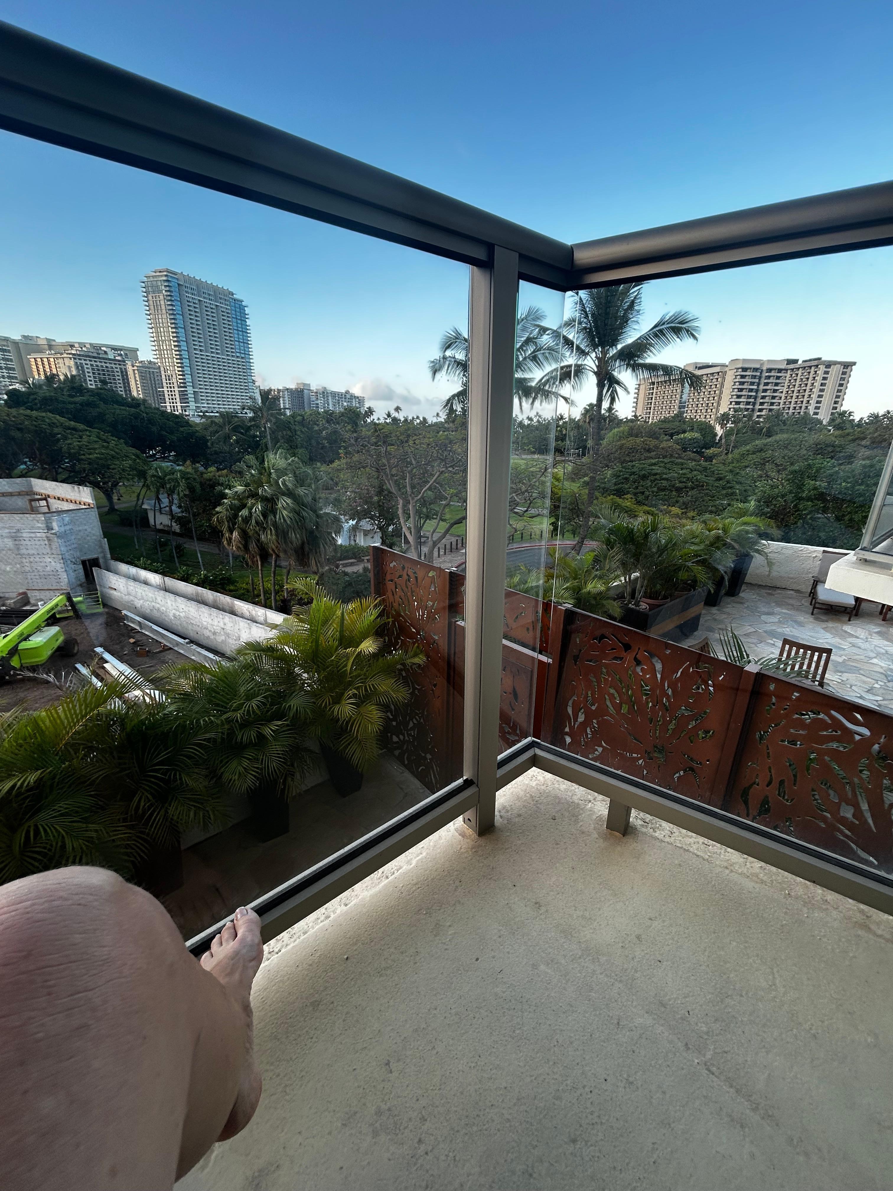 View from the pool level