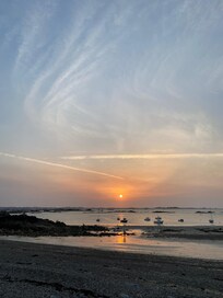 Coucher de soleil à la plage de Kermagen